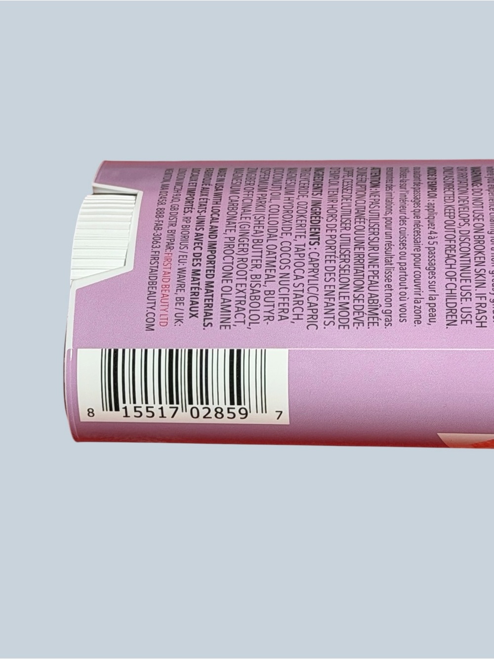 First Aid Beauty Anti-Chafe Stick - Pink and White Packaging 1.7 Oz. - Picture 6 of 6